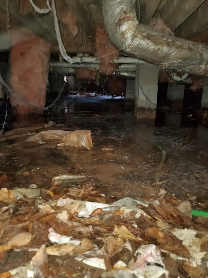 Crawl space flood assessment for Commercial Water Damage Restoration in Chula Vista
